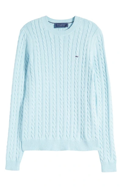 Shop Vineyard Vines Kids' Cotton & Cashmere Cable Sweater In Island Paradise