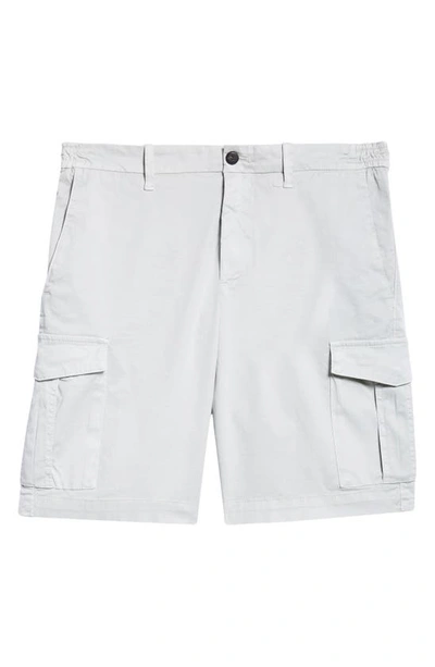 Shop Eleventy Stretch Cotton Cargo Bermuda Shorts In Light Green