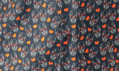 Maceoo Fibonacci Skull Heart Contemporary Fit Button-up Shirt In Black