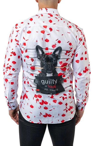 Maceoo Fibonacci Guiltylove Cotton Button-up Shirt In White