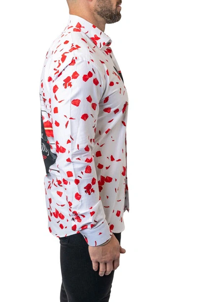 Maceoo Fibonacci Guiltylove Cotton Button-up Shirt In White