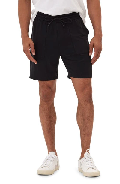 Shop Threads 4 Thought Casper Fleece Drawstring Shorts In Black