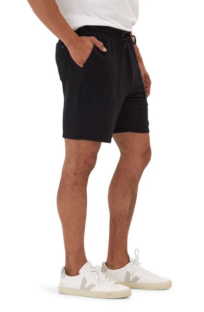 Shop Threads 4 Thought Casper Fleece Drawstring Shorts In Black