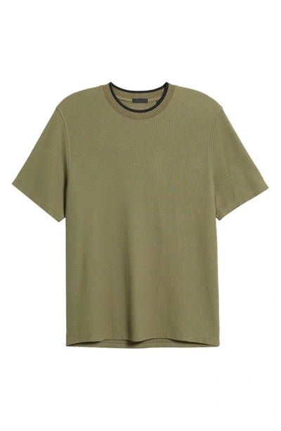 Shop Atm Anthony Thomas Melillo Tipped Piqué T-shirt In Army