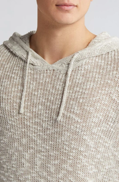 Shop Atm Anthony Thomas Melillo Slub Sweater Hoodie In Ash Grey