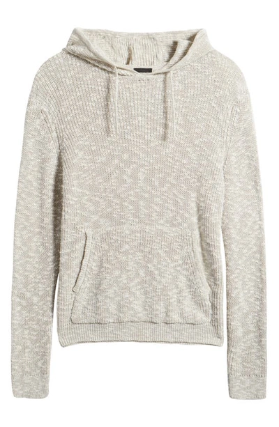 Shop Atm Anthony Thomas Melillo Slub Sweater Hoodie In Ash Grey