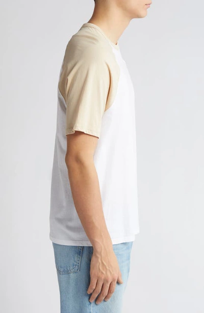 Shop Atm Anthony Thomas Melillo Raglan Short Sleeve T-shirt In White / Shiitake