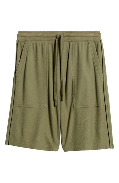 Shop Atm Anthony Thomas Melillo Piqué Drawstring Shorts In Army
