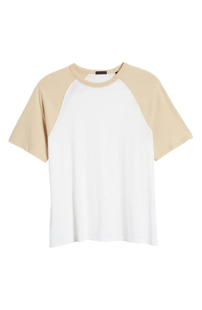 Shop Atm Anthony Thomas Melillo Raglan Short Sleeve T-shirt In White / Shiitake
