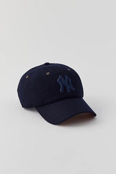 Shop 47 New York Yankees Tonal Logo Hat In Navy, Men's At Urban Outfitters