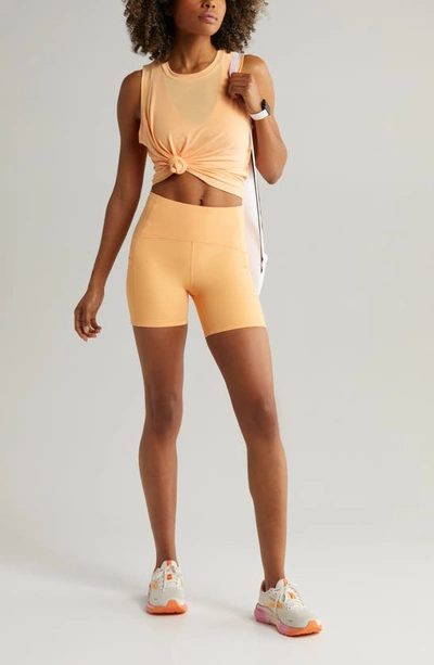 Zella Harper Tank In Coral Beads