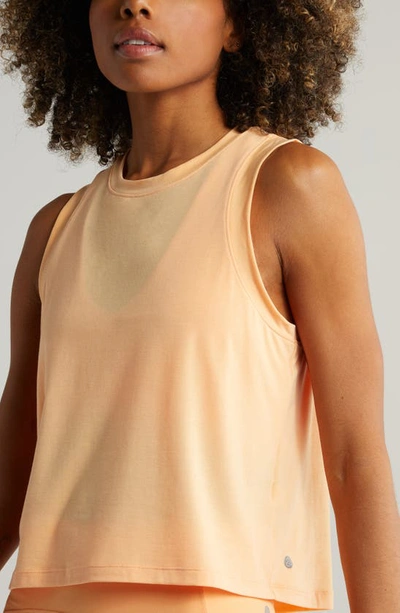 Shop Zella Breathe Active Tank In Coral Beads