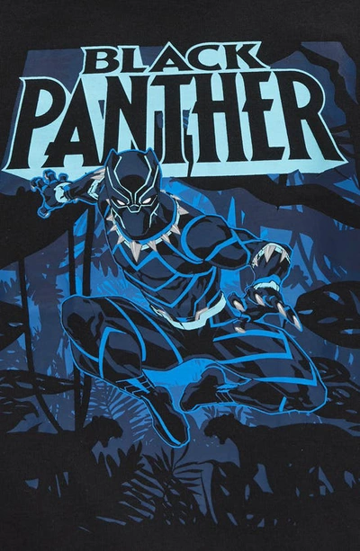Shop Treasure & Bond Kids' Graphic T-shirt In Black Panther Night