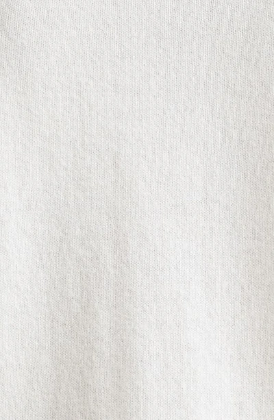 Lafayette 148 Metallic Trim Cashmere Turtleneck Sweater In Cloud