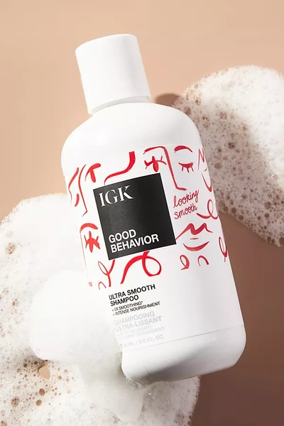 Shop Igk Good Behavior Ultra Smooth Shampoo In White