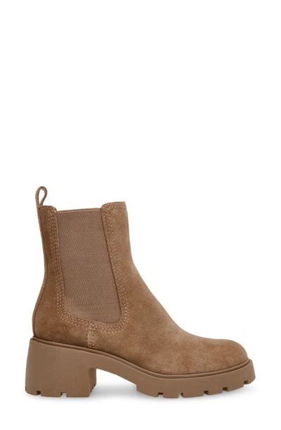 Shop Steve Madden Haylan Chelsea Boot In Taupe Suede