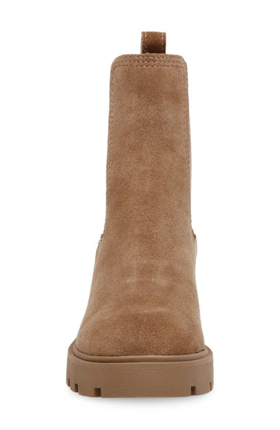 Shop Steve Madden Haylan Chelsea Boot In Taupe Suede