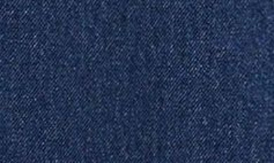 Shop Mango Denim Midi Skirt In Dark Blue