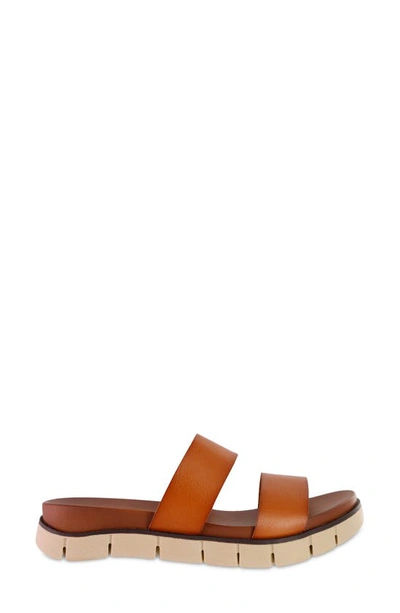 Shop Mia Elori Slide Sandal In Cognac