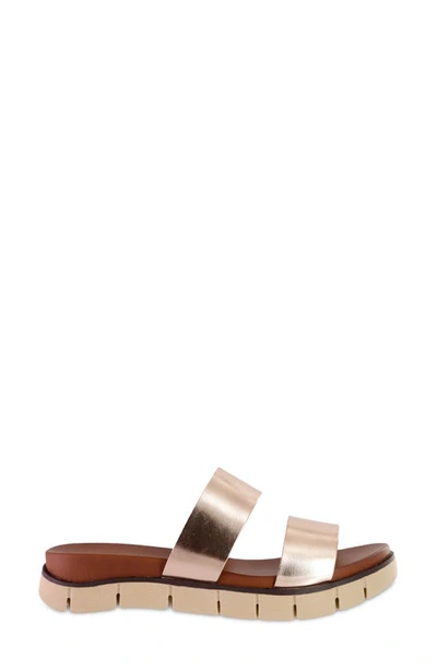 Shop Mia Elori Slide Sandal In Rose Gold