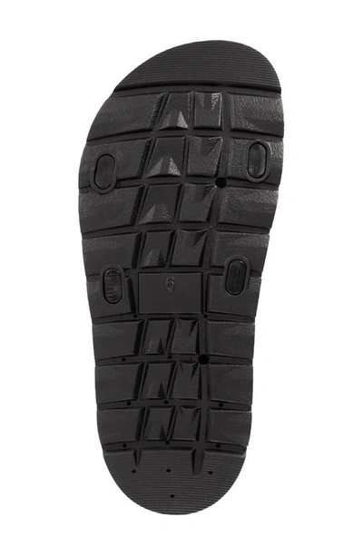 Shop Mia Biz Crystal Waterproof Slide Sandal In Black