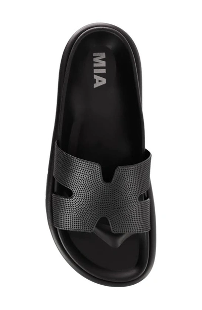 Mia Bertini Slide Sandal In Black