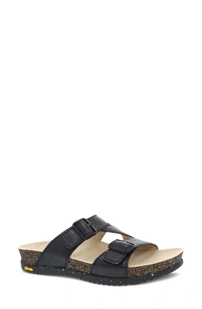 Shop Dansko Dayna Slide Sandal In Black