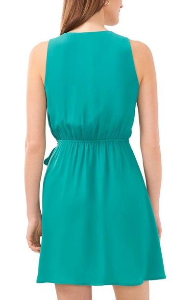 Shop Halogen (r) Sleeveless Wrap Minidress In Miami Green