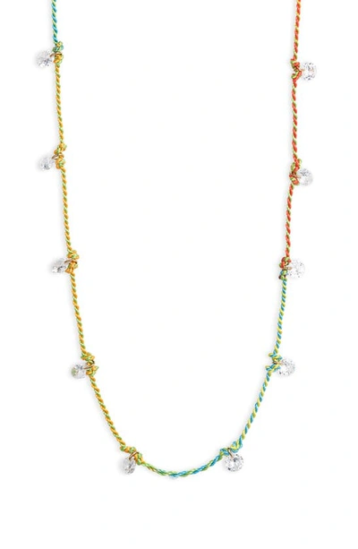 Shop Roxanne Assoulin Mini Drip Drop Rainbow Necklace