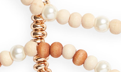 Shop Roxanne Assoulin Affogato Set Of 6 Bracelets In Neutral Multi