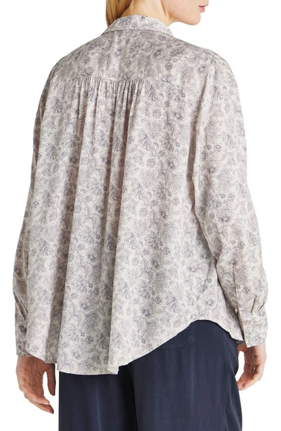 Shop Splendid Mackenzie Paisley Print Blouse In Moonstone Flrl