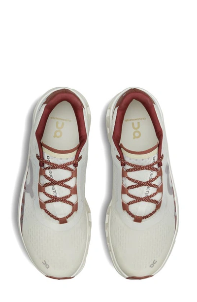 On Cloudmster Running Shoe In Ivory/ Ruby
