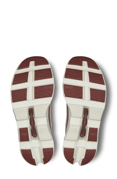 On Cloudmster Running Shoe In Ivory/ Ruby