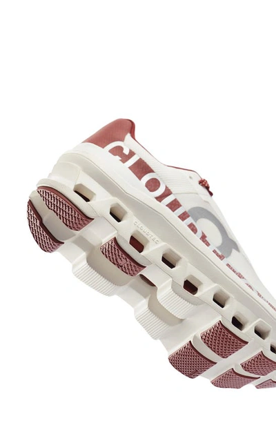 On Cloudmster Running Shoe In Ivory/ Ruby
