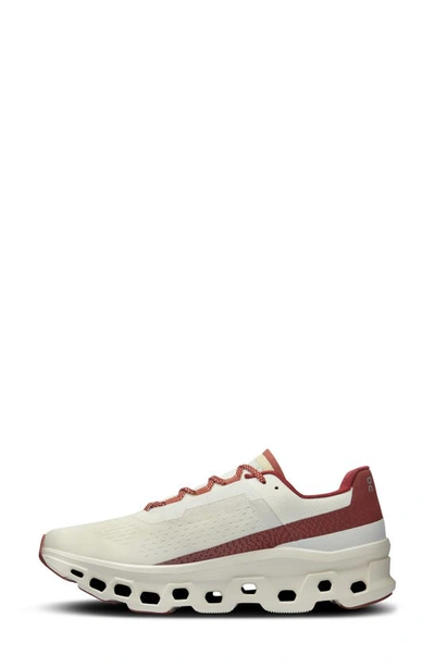 Shop On Cloudmster Lny Running Shoe In Ivory/ Ruby