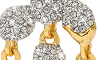 Shop Alexis Bittar Solanales Crystal Pebble Chandelier Drop Earrings In Gold Crystals