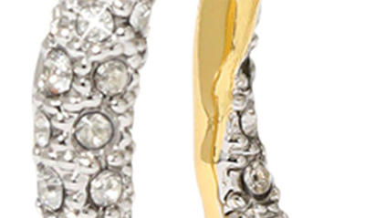 Shop Alexis Bittar Solanales Crystal Pavé Spiral Hoop Earrings In Crystals
