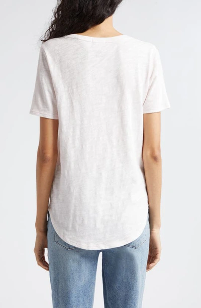 Shop Atm Anthony Thomas Melillo V-neck Slub Cotton T-shirt In Faded Rose