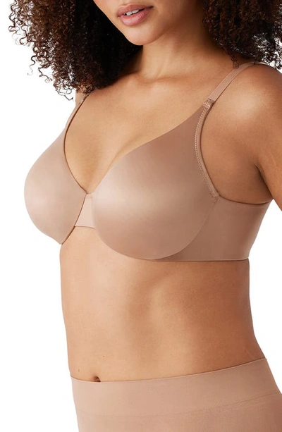 Wacoal Inner Sheen Underwire Bra Women's Roebuck Stretch Adjustable Kfc190 In Roebuck