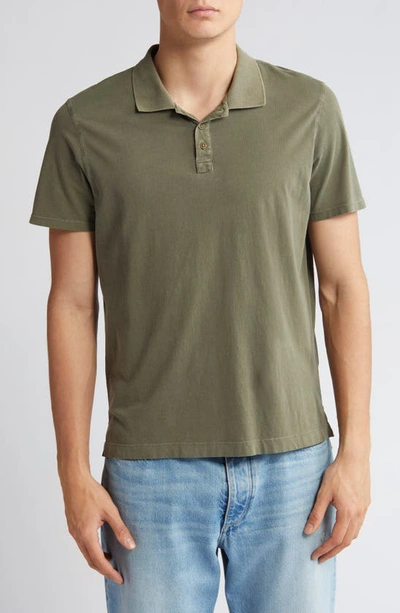 Shop Atm Anthony Thomas Melillo Jersey Cotton Polo Shirt In Army
