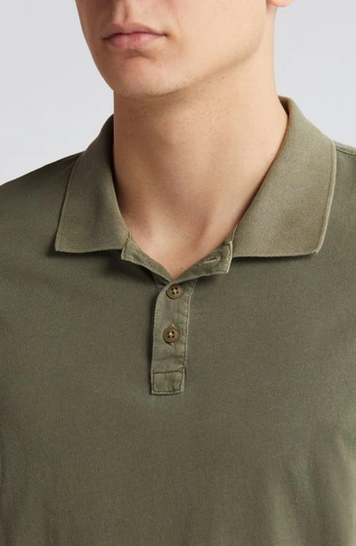 Shop Atm Anthony Thomas Melillo Jersey Cotton Polo Shirt In Army