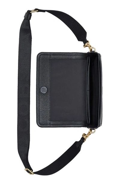 Shop Marc Jacobs The Mini Leather Crossbody Bag In Black