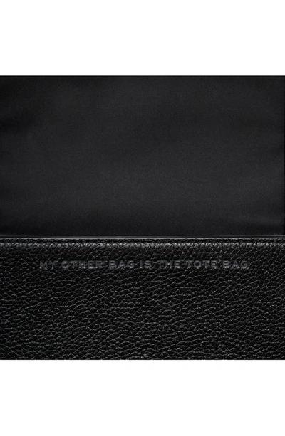 Marc Jacobs Mini Black Crossbody Bag With Engraved Logo In Black