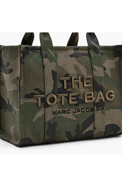 Shop Marc Jacobs The Camo Jacquard Medium Tote Bag In Camo Multi