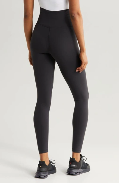 Shop Zella Mamasana Studio Luxe High Waist Maternity Leggings In Black