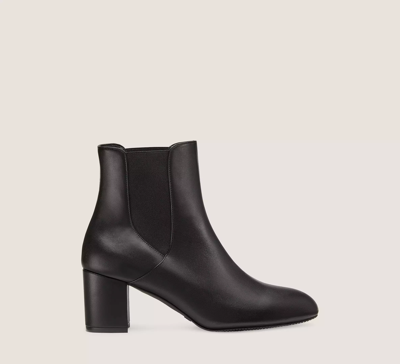 Stuart Weitzman Yuliana 60 Leather Chelsea Boots In Black