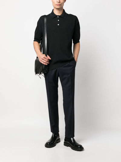 Shop Tagliatore Classic Trousers With Pences In Blue