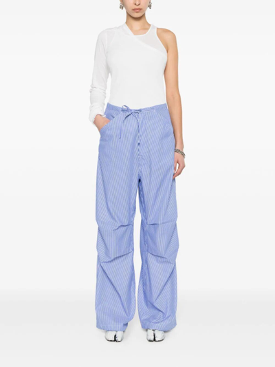 Shop Darkpark Daisy Military Trousers In Blue