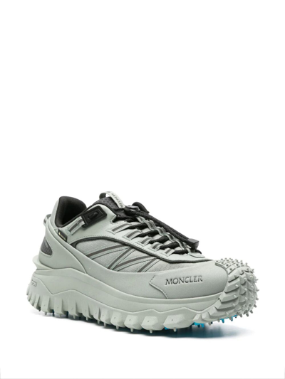Shop Moncler Trailgrip Gtx Low Top Sneakers In Blue