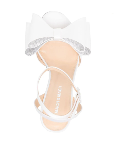 Mach &amp; Mach Le Cadeau Sandals In White